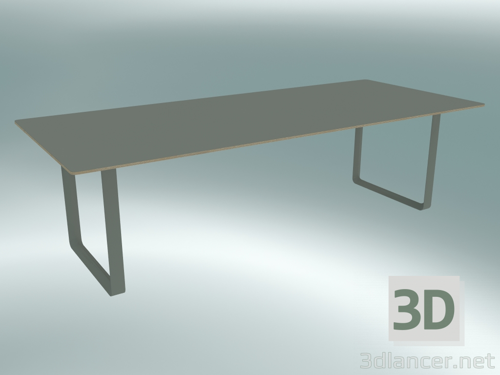 modello 3D Tavolo 70/70, 255x108 cm (grigio) - anteprima