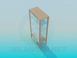 Застекленный стеллаж-витрина