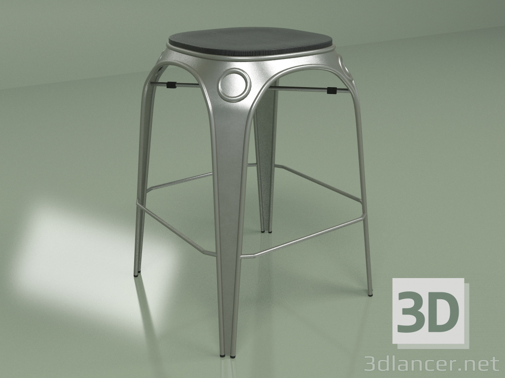 3d model Louix stool height 65 (cannon bronze) - preview