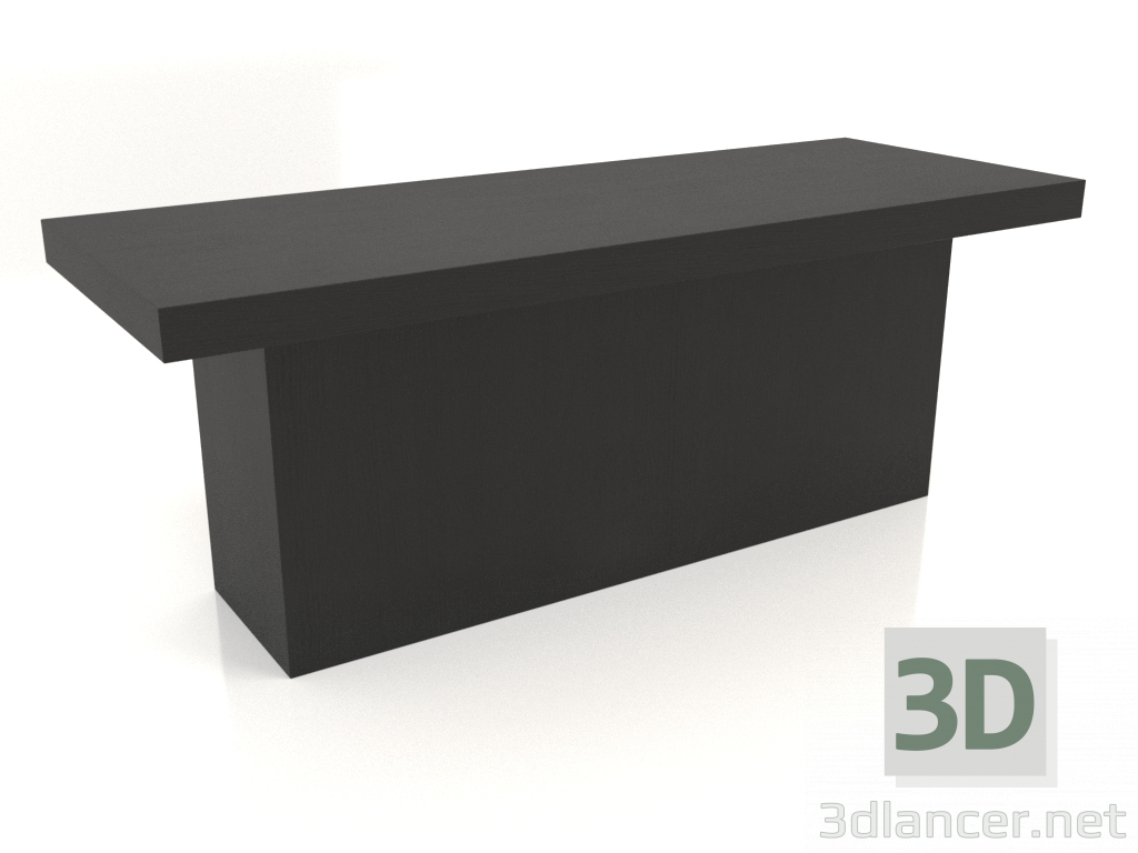 modello 3D Panca VK 10 (1200x450x450, legno nero) - anteprima