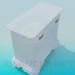 3d model White chest of drawers - preview
