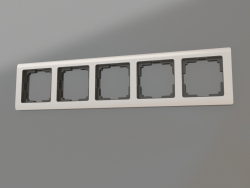 Metallic frame for 5 posts (gloss nickel)