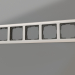 3d model Metallic frame for 5 posts (gloss nickel) - preview
