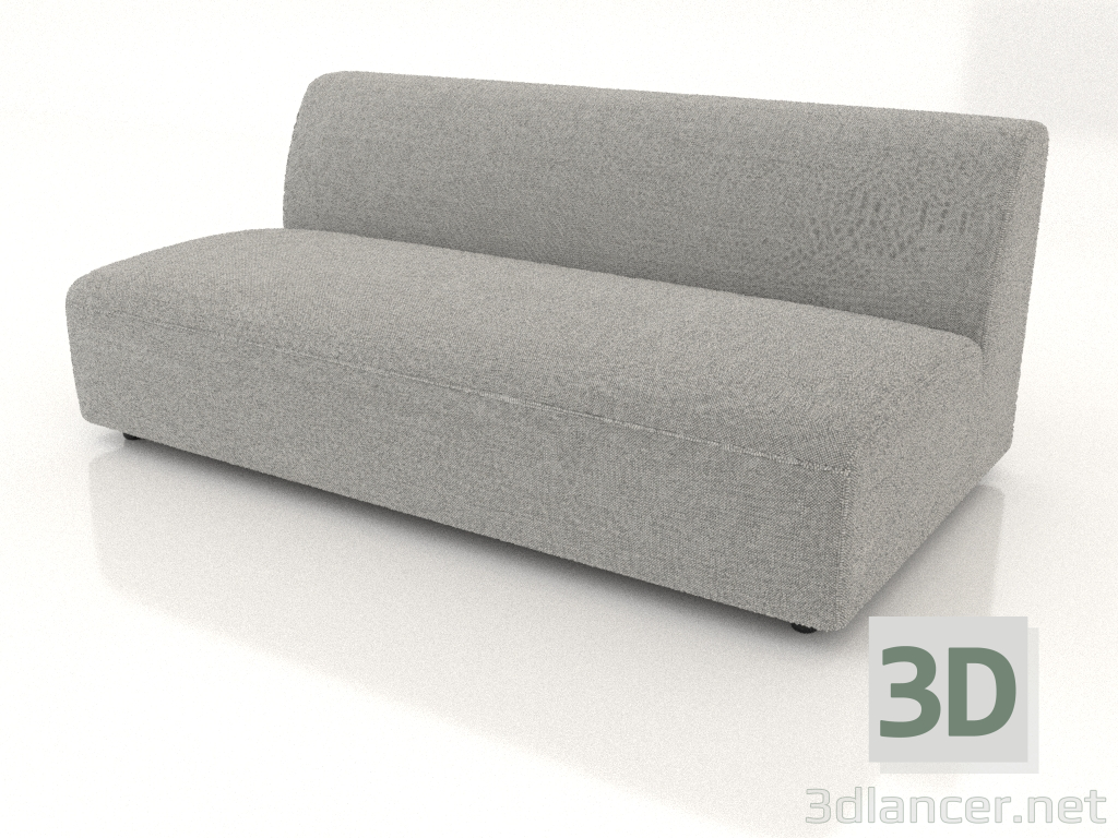 modello 3D Modulo divano 2 posti (L) 166x90 - anteprima
