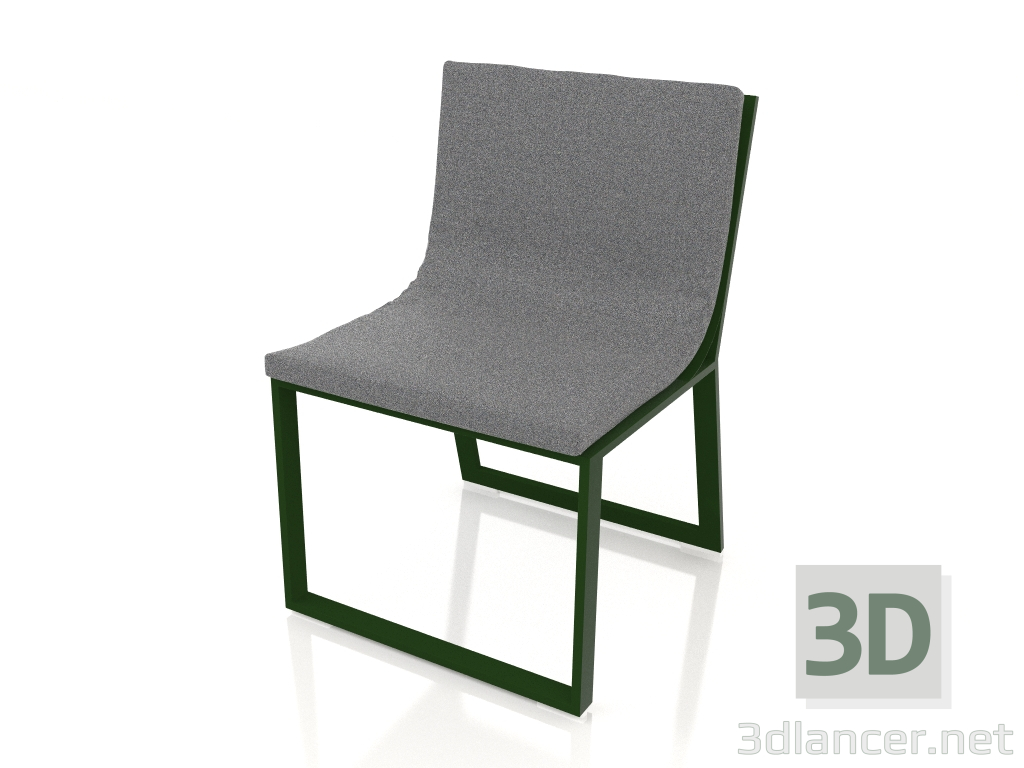 modèle 3D Chaise de salle à manger (Vert bouteille) - preview