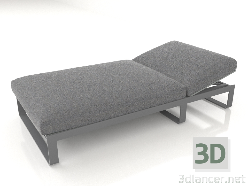 3d model Lounge bed 100 (Anthracite) - preview