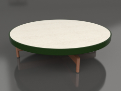 Round coffee table Ø90x22 (Bottle green, DEKTON Danae)