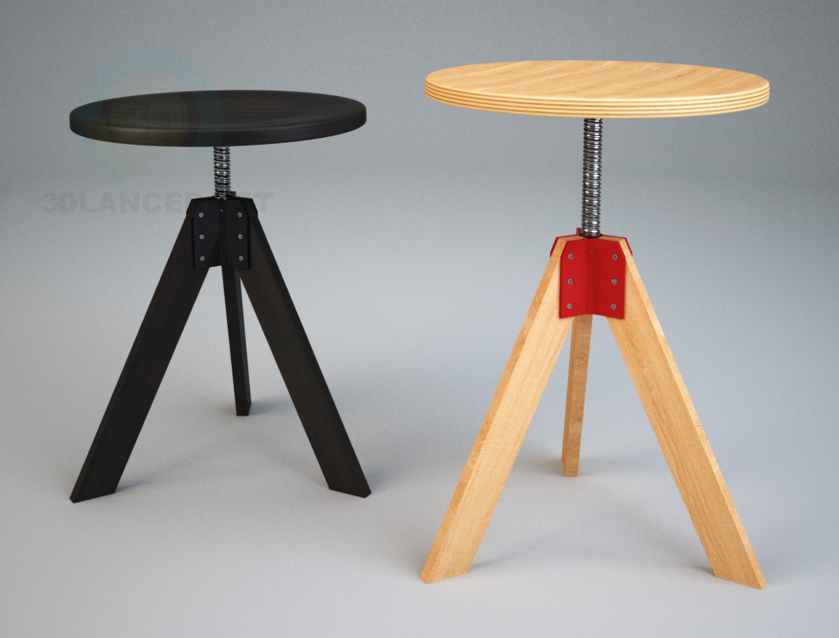 3d model Stool by Zanotta_Giotto - preview