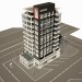 3d модель Здание бизнес центра – превью