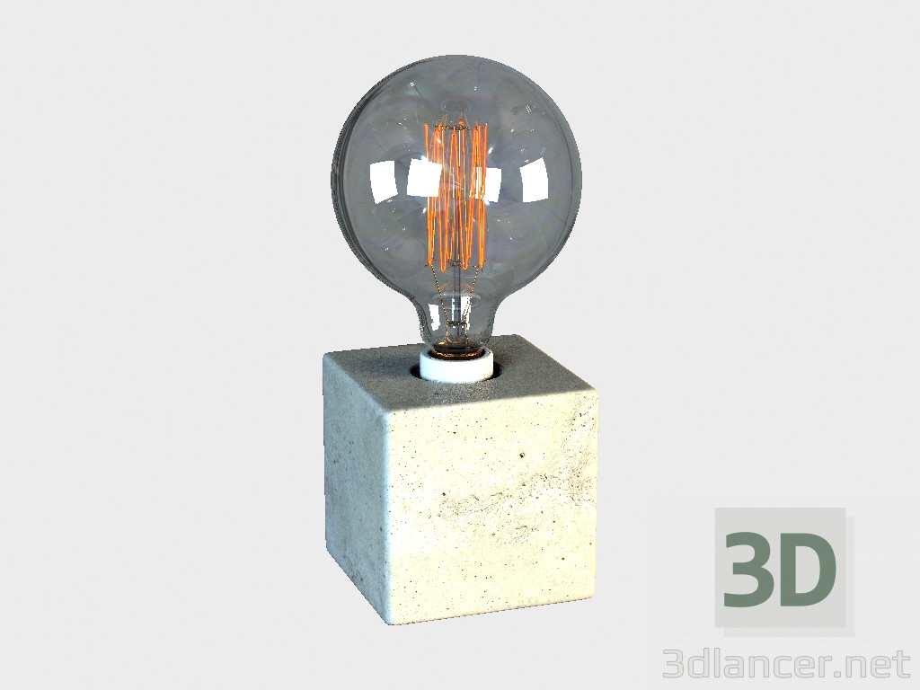3D Modell CUBE-Tischleuchte TISCHLAMPE (TL060-1) - Vorschau