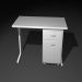 3D Modell Schreibtisch mit Beistelltisch - Vorschau