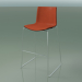 3d model Bar chair 0478 (on a sled, with a front upholstery, polypropylene PO00109) - preview