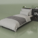 3D Modell Bett mit Organizer 900 x 2000 (10303) - Vorschau