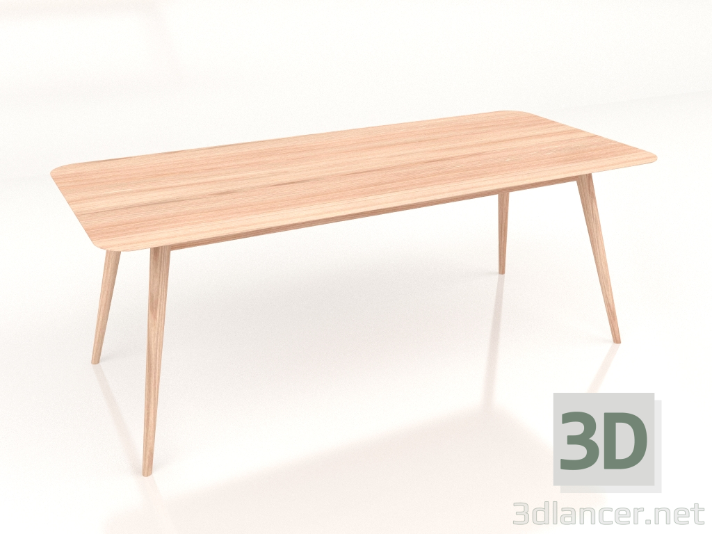 3D modeli Yemek masası Stafa 200 - önizleme