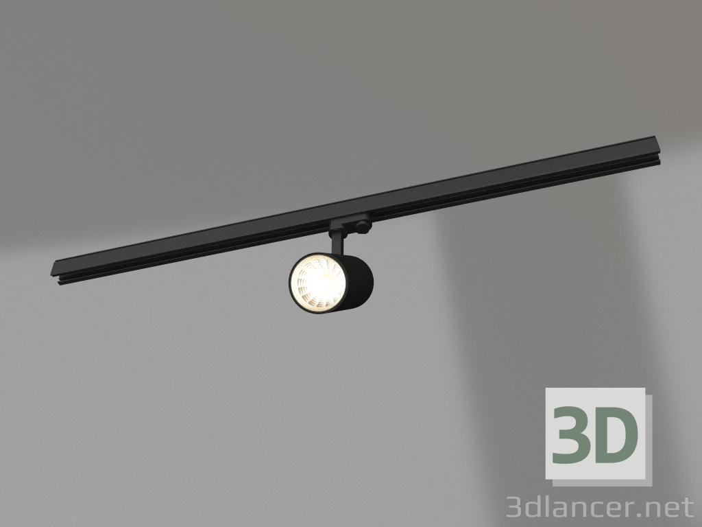 3D Modell Lampe SP-POLO-TRACK-LEG-R85-15W Day4000 (BK-BK, 40 °) - Vorschau