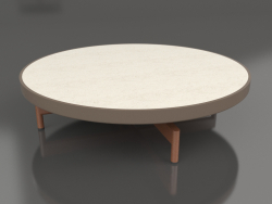 Round coffee table Ø90x22 (Bronze, DEKTON Danae)