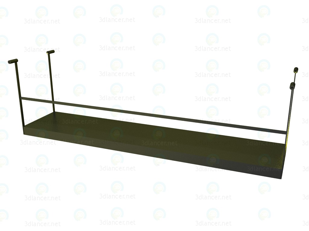 3D Modell Regal für Tisch P1S1705AH - Vorschau