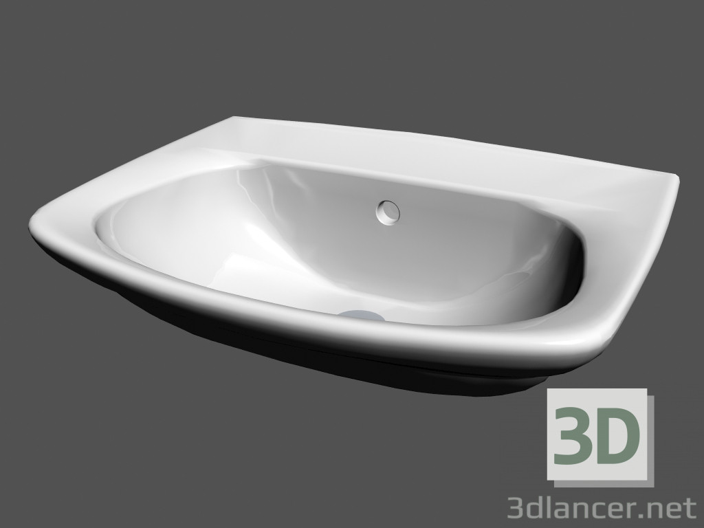 3d model Pequeño lavabo L moderna r1 - vista previa