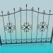 3d model Wrought Iron gates - preview