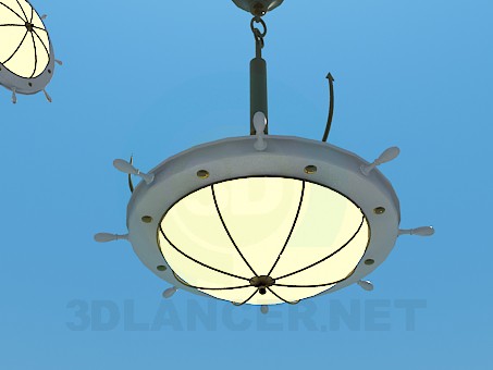 modello 3D Lampadario e applique nel set - anteprima