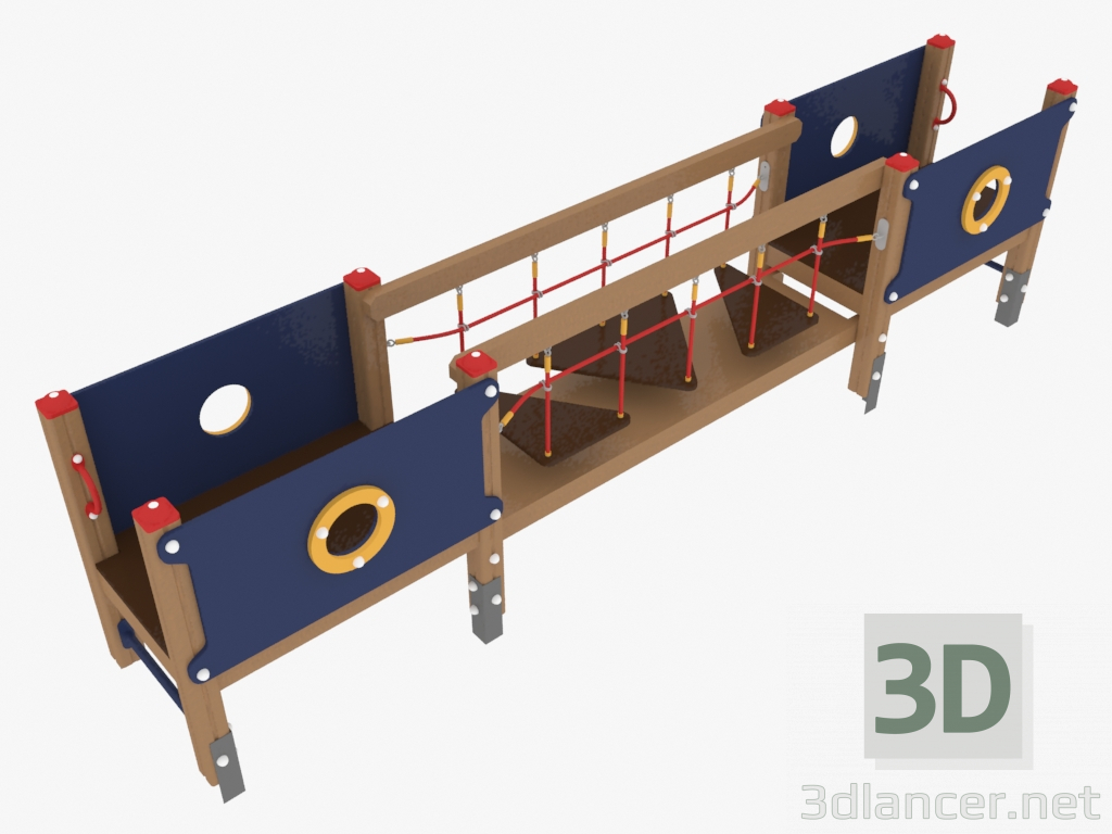 modèle 3D Complexe de jeux pour enfants (4207) - preview