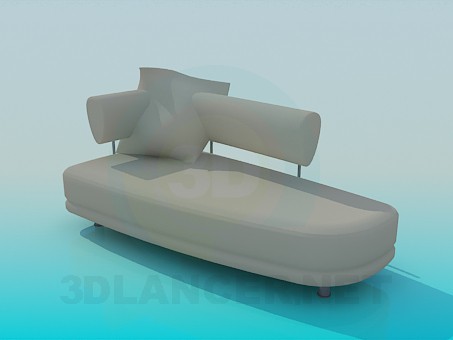 3D modeli Koltuk kanepe - önizleme