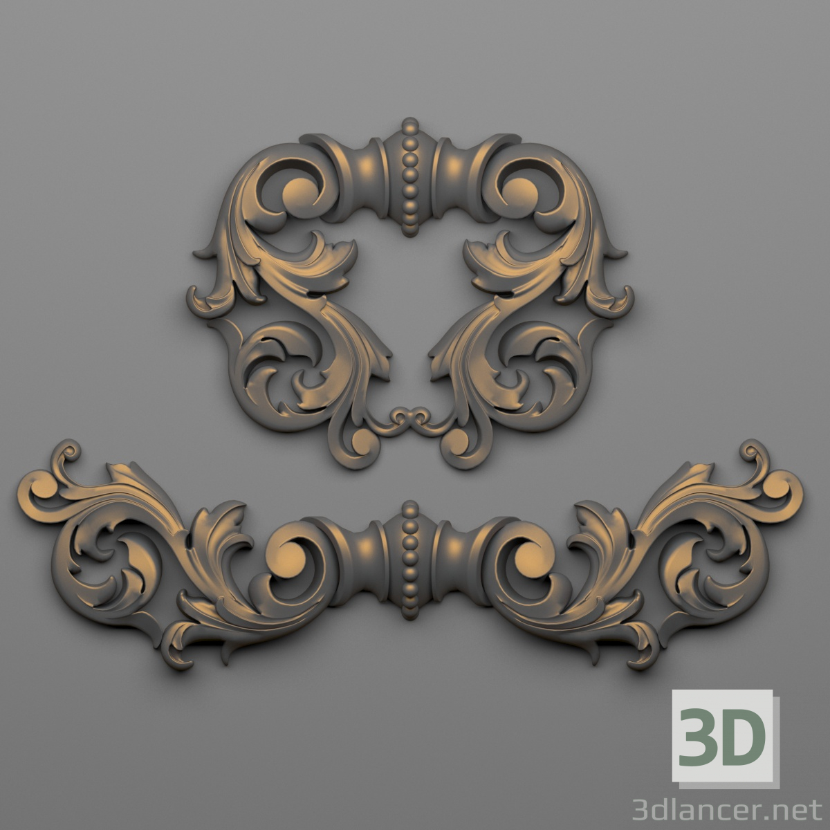 Decoración 67 3D modelo Compro - render