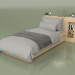 3d модель Ліжко з органайзерами 900 х 2000 (10302) – превью
