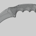 3D bıçak karambit modeli satın - render