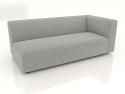 Módulo de sofá 2 lugares (L) 183x90 com apoio de braço à direita