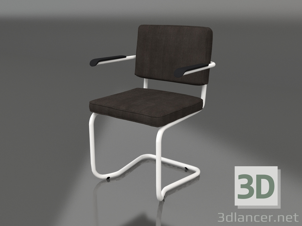 modèle 3D Chaise Ridge Rib Kink (Gris) - preview