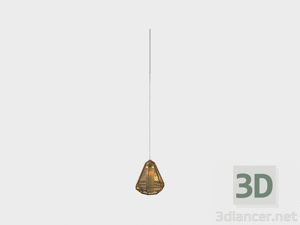 3D Modell Decke DORIN lange Kronleuchter (CH102-1) - Vorschau