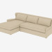 3d model Sofa modular angular SECTIONAL (7843-3101 A015-A LAF) - preview