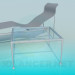 3d model Lounger and table included - preview