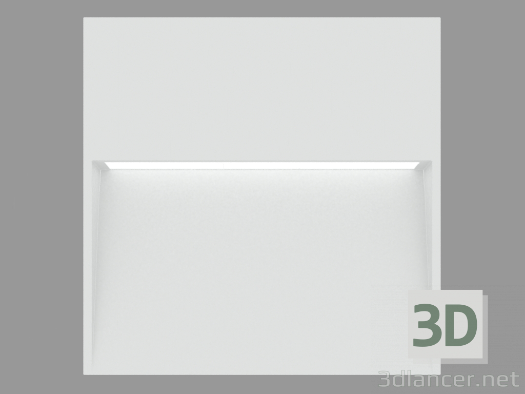 modello 3D La lampada da incasso a parete SKILL SQUARE 270 (S6255W) - anteprima