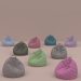 modello 3D di Set di nove borse per poltrone di diversi colori comprare - rendering