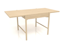डाइनिंग टेबल डीटी 09 (1600x840x754, लकड़ी सफेद)