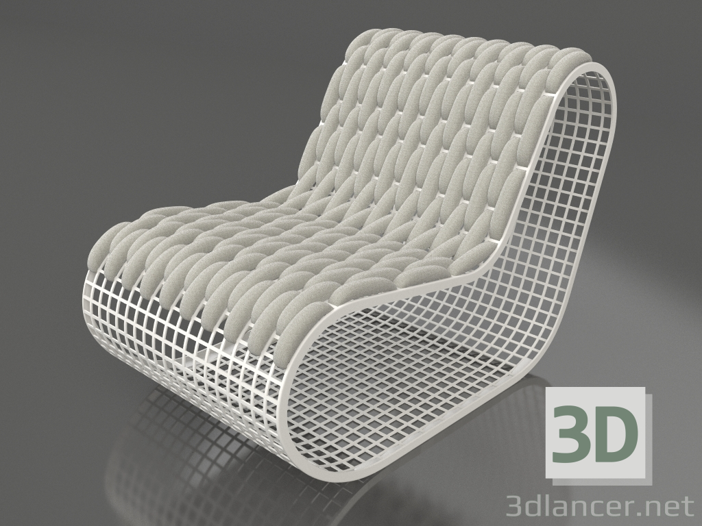 3d модель Клубное кресло (Agate grey) – превью