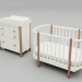 3d Набір дитячих меблів Ellipse classic модель купити - зображення