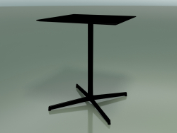 Table carrée 5548 (H 72,5 - 59x59 cm, Noir, V39)