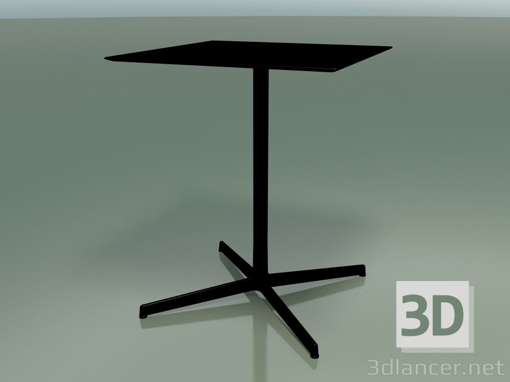 modèle 3D Table carrée 5548 (H 72,5 - 59x59 cm, Noir, V39) - preview