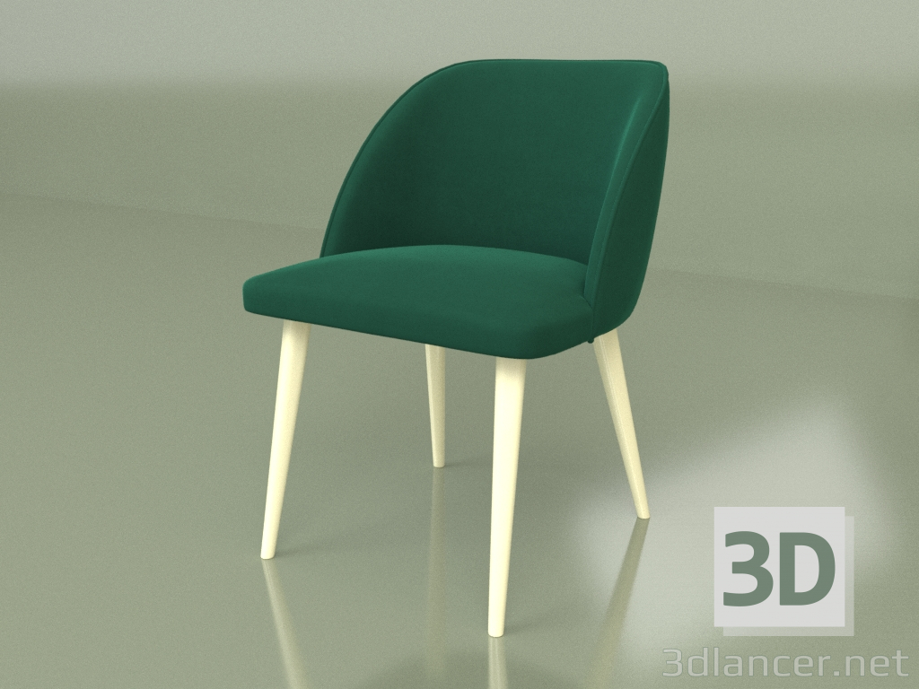 Modelo 3d Cadeira Teo (pernas de marfim) - preview