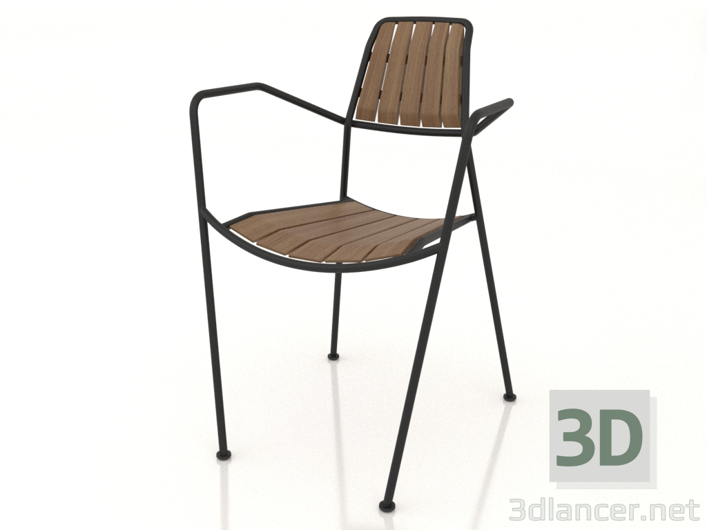 Modelo 3d Uma cadeira com uma árvore - preview