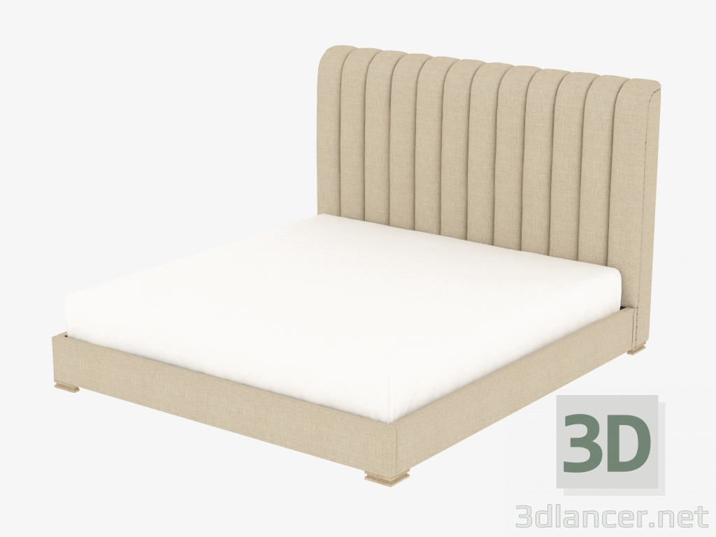Modelo 3d cama de casal HARLAN cama King Size COM FRAME (5001K.A015) - preview