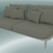 Modelo 3d Mosca dupla do sofá (SC2, H 70cm, D 80cm, L 162cm, carvalho oleado branco, Madison quente 094) - preview