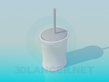 modèle 3D Brosse de toilette - preview