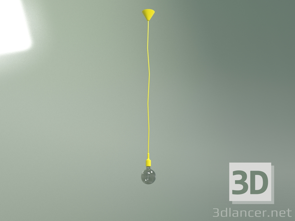 3D Modell Pendelleuchte Farbig (gelb) - Vorschau