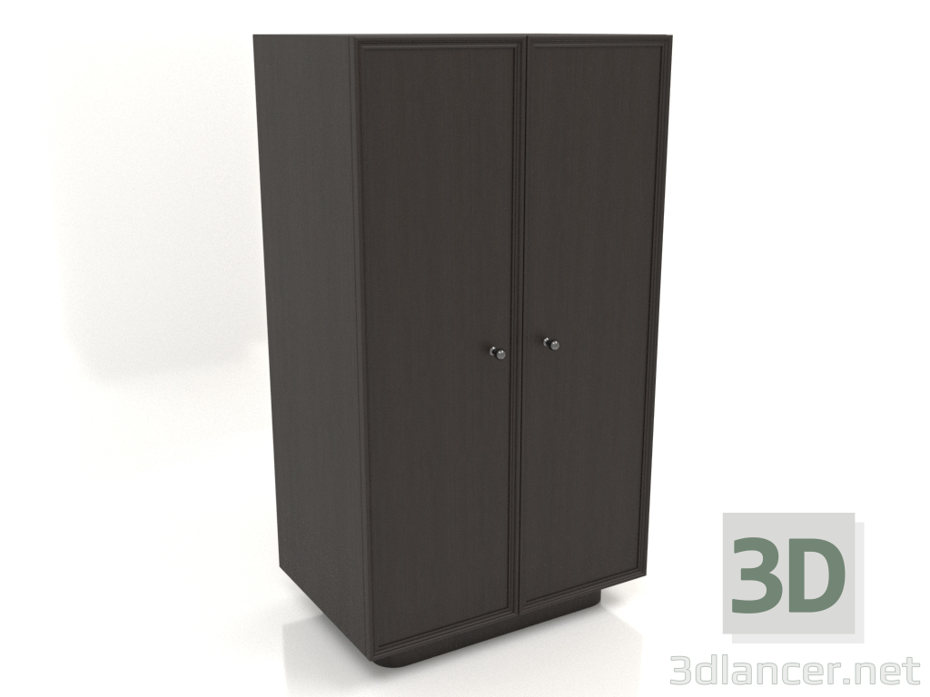 3D Modell Kleiderschrank B 04 (602x400x1082, Holzbraun dunkel) - Vorschau