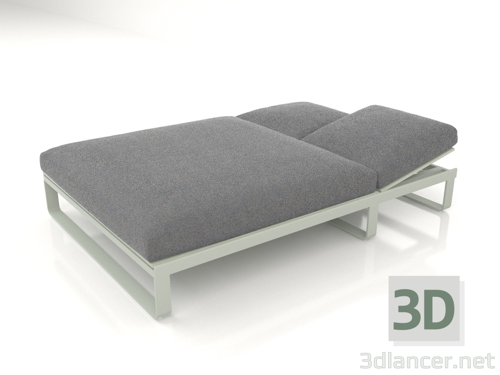 modèle 3D Lit de repos 140 (Gris ciment) - preview