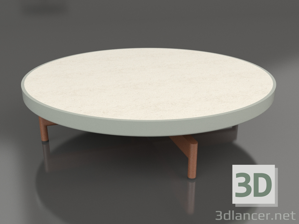 modèle 3D Table basse ronde Ø90x22 (Gris ciment, DEKTON Danae) - preview